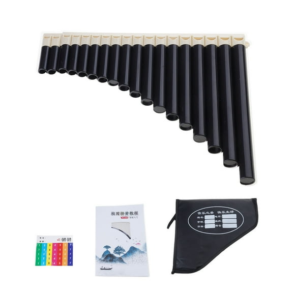 16 Pipes Pan Flute C Tone Easy Learning Panflute User Friendly C Key Pan Flute for Aspiring Musicians