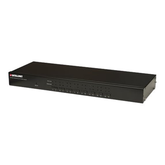 Intellinet Rackmount KVM Switch - KVM switch - PS/2, USB - 16 x KVM port(s) - 1 local user - rack-mountable