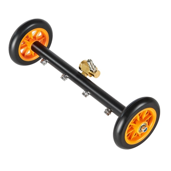 16" Pressure Washer Undercarriage Cleaner with 2 Wheels, 2 Extension Wands, 1/4" Quick Connect, 4000 PSI Max High Pressure Power Washer Surface Cleaner for Vehicle and Driveway Cleaning