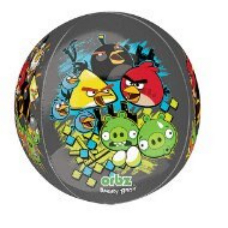 16″ ANGRY BIRDS ORBZ • Long Lasting Orbz Spherical Balloon • Party Supplies Decorations