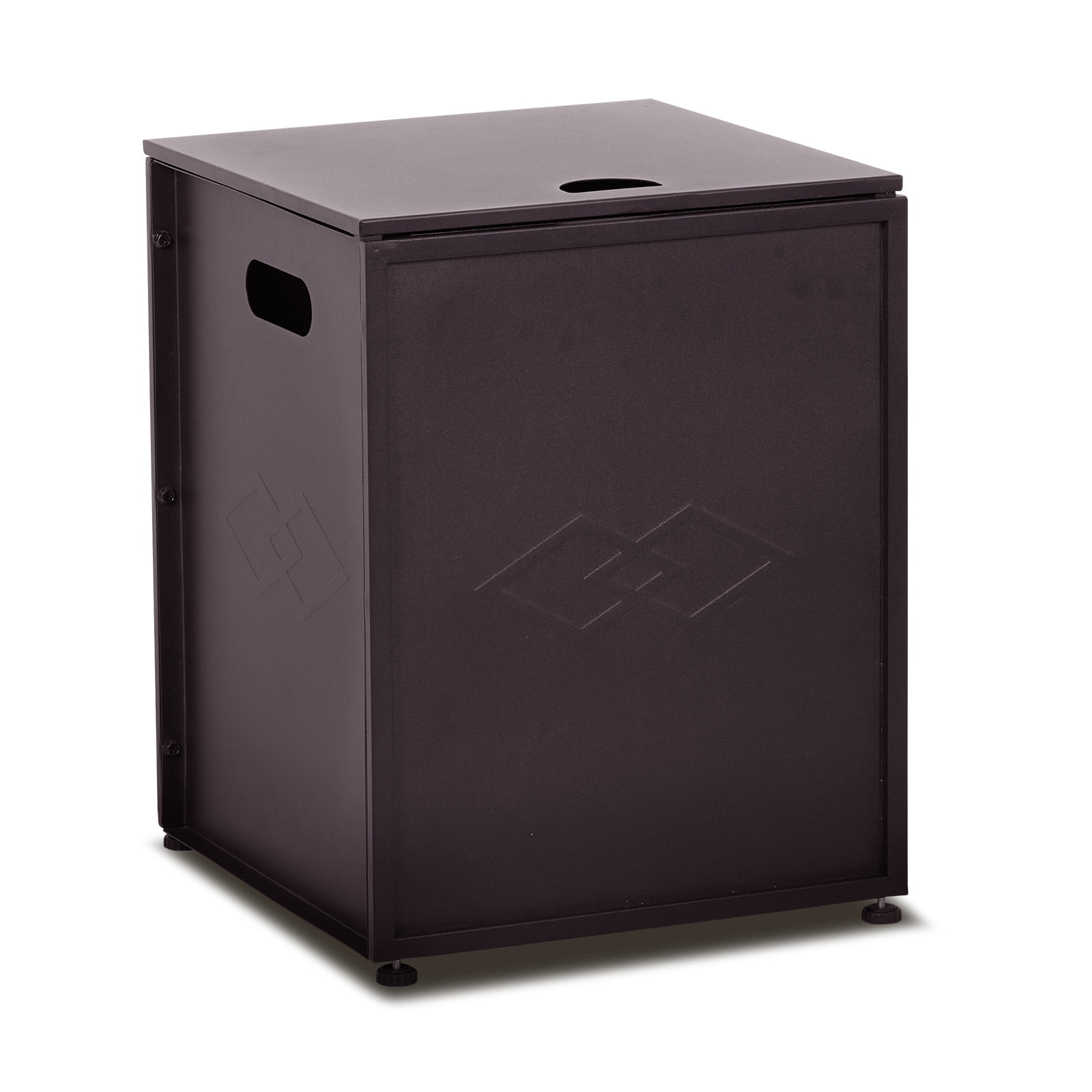16'' Propane Tank Cover Hideaway Side Table 20 lbs Propane Gas Holder for Gas Fire Pit, Grill, Griddle & Stoves, Bronze