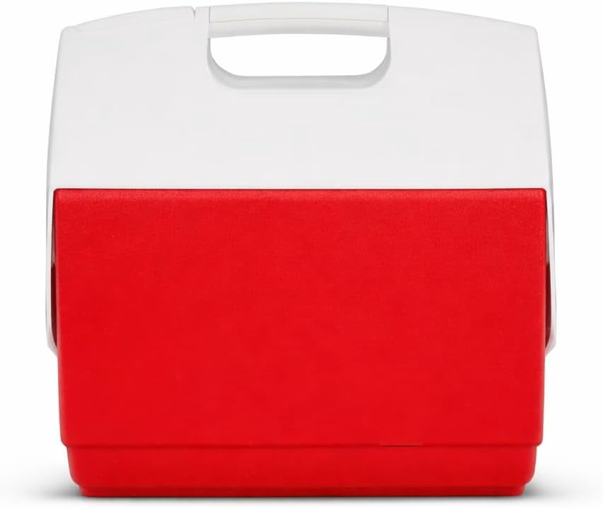 16 QT Playmate  Ice Chest Cooler – Portable Cooler for 30 Cans, Red, Durable Outdoor & Indoor Ice Storage for Camping, Sports & Travel