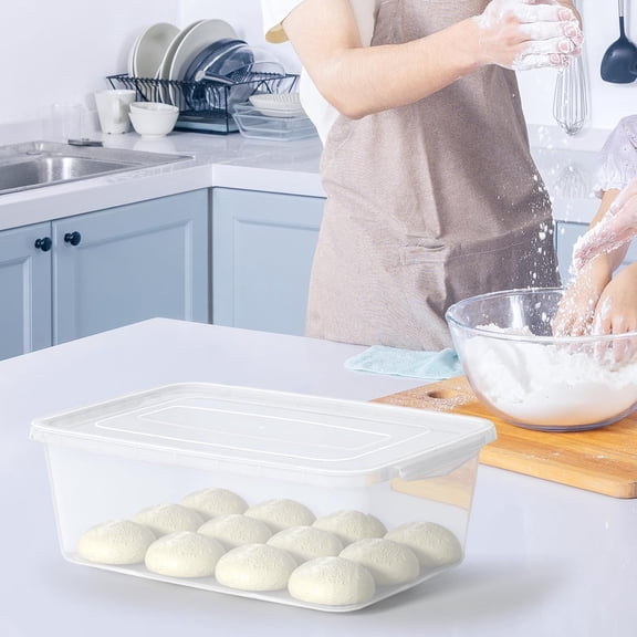 16 Quart Clear Plastic Stackable Storage Bins with Lids - 12 Pack  Latching Boxes for Kitchen Food and Home Organization