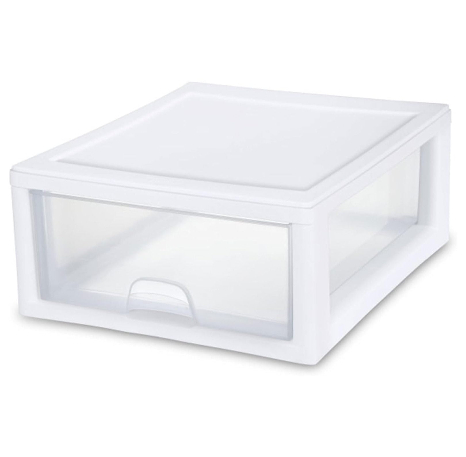 16 Quart Stacking Storage Drawer, Stackable Plastic Bin Drawer to