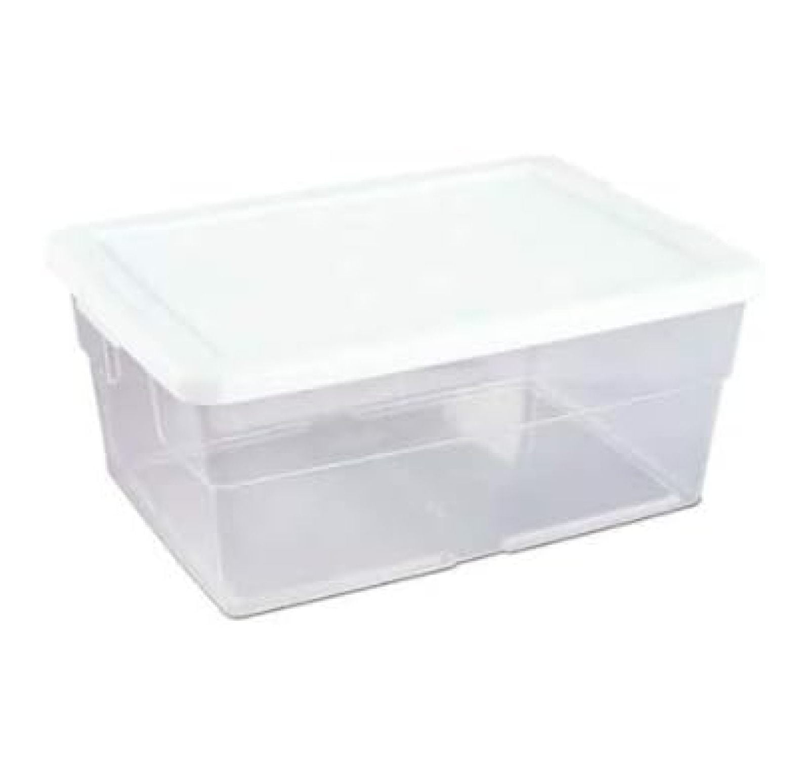 16 Quart Storage Boxes with Lids (6 Pack), Plastic Storage Containers ...
