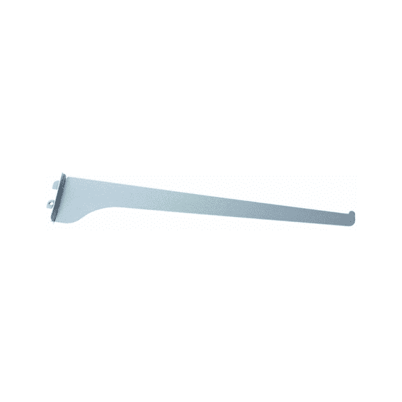 16" Regular-Duty Shelf Bracket, Titanium Finish, 320 lb Load Capacity, Vertical Adjustment in 1" Increments