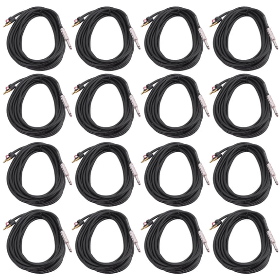 16 Rockville RCXBN20 20 Ft 1/4" to Banana Speaker Cables, 16 Gauge, 100% Copper!