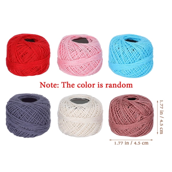 16 Roll Embroidery Thread Set Cross Stitch Embroidery Wool Cotton Line Craft Supplies for Home Gift Making (Random Color)