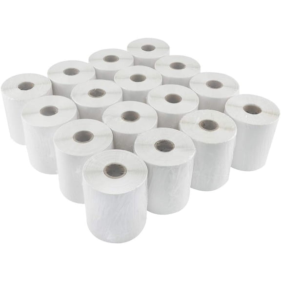16 Rolls 4" x 6" Direct Blank Thermal Shipping Labels with 250 Labels/Roll - Compatible with Zebra 2844 ZP-450 ZP-500 ZP-505 (16 Rolls)