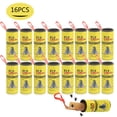 thumbnail image 1 of 16 Rolls Fly Paper Strips, Fly Strips Sticky Fly Trap Indoor Outdoor Hanging Fly Ribbon Tape Paper Flying Insect Trap Gnat Killer Traps for Fruit Flies, Bug, Insect, Pest (Yellow), 1 of 9