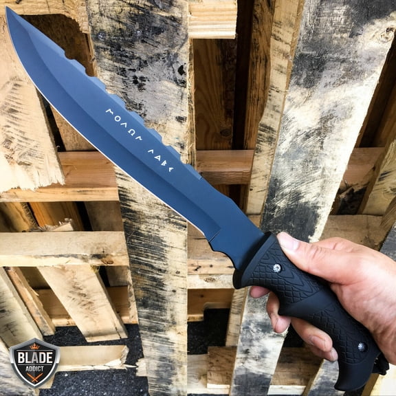 16" SURVIVAL HUNTING JUNGLE Fixed Blade Camping KNIFE
