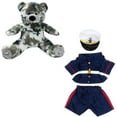 thumbnail image 1 of 16" Scout the Camo Bear (Eco-Friendly) - Plush Stuffed Animal in Dark Blue Scrubs Outfit, Fits Most 6"-10" Teddy Friends, 1 of 4