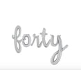 thumbnail image 1 of 16" Script Cursive "Forty" Balloon Letters, 1 of 1