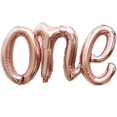 thumbnail image 1 of 16" Script "One" Cursive Balloon Letters, 1 of 1