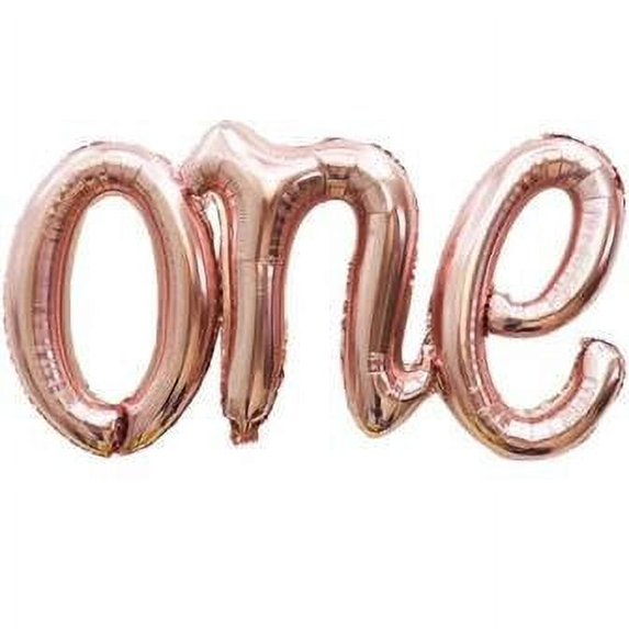 16" Script "One" Cursive Balloon Letters