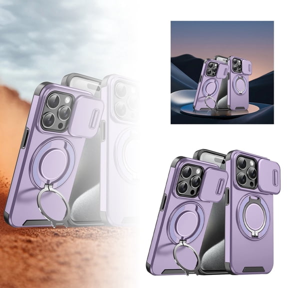 16 Series Phone With Window Mount Stand Shockproof Protective Cover