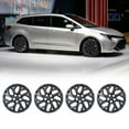 thumbnail image 1 of 16" Set Of 4 Hubcaps Wheel Rims Cover Fit 2009-2025 TOYOTA COROLLA/2009-2014 TOYOTA MATRIX/2023-2025 TOYOTA COROLLA HYBRID Compatible With Steel Wheels Snap On Installation(16-Inch,BLACK MATTE), 1 of 8