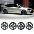 thumbnail image 1 of 16" Set of 4 Hubcaps Wheel Rims Cover Fit 2009-2025 Toyota Corolla/2009-2014 Toyota Matrix/2023-2025 Toyota Corolla Hybrid Compatible with Steel Wheels Snap on Installation(16-inch,Black Matte), 1 of 7