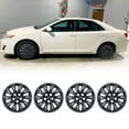 thumbnail image 1 of 16" Set Of 4 Hubcaps Wheel Rims Cover Fit 2012-2014 TOYOTA CAMRY /2012-2014 TOYOTA CAMRY HYBRID Compatible With Steel Wheels Snap On Installation(16-Inch,BLACK MATTE), 1 of 7