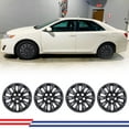 thumbnail image 1 of 16" Set of 4 Hubcaps Wheel Rims Cover Fit 2012-2014 Toyota Camry /2012-2014 Toyota Camry Hybrid Compatible with Steel Wheels Snap on Installation(16-inch,Black Matte), 1 of 12