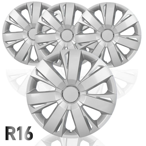 16" Set Of 4 Hubcaps Fit 2011-2018 Volkswagen Jetta Steel Wheel Cover Snap On