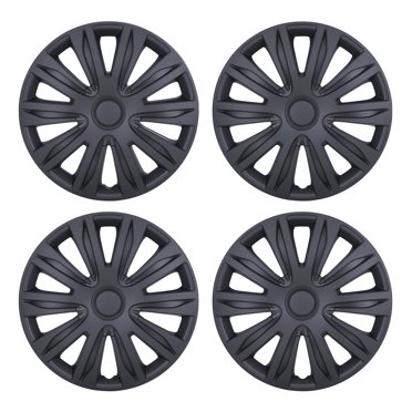 Set Of 4 Silver Snap-On Hubcaps – 15 Inch Full Wheel Covers For Steel Rims