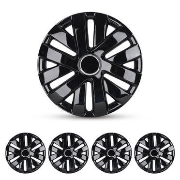 FUEL Wheel Center Cap - Matte Black Chrome 8-Lug Rivets Design (Single Cap With Screws)