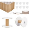 thumbnail image 1 of 16 Sets Empty Paper Thread Spools Wire Weaving Bobbins Paper Sewing Spools Removable Empty Wire Spools for Yarn Cord Chain Embroidery Sewing DIY Arts Crafts 60mm/2.36", 1 of 8