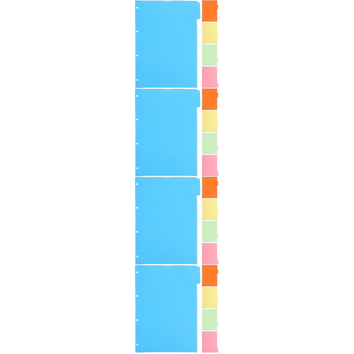 16 Sets Index Page Category Notebook Tab Dividers DIY Binder Tabs