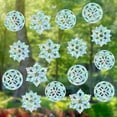 thumbnail image 1 of 16 Sheet 4 Styles Snowflake Window Clings Rainbow Windows Decals Anti-Collision Static Glass Decal Sun Catcher Alert Stickers Reusable Non Adhesive Prismatic Film for Bird Strikes Decor, 1 of 8