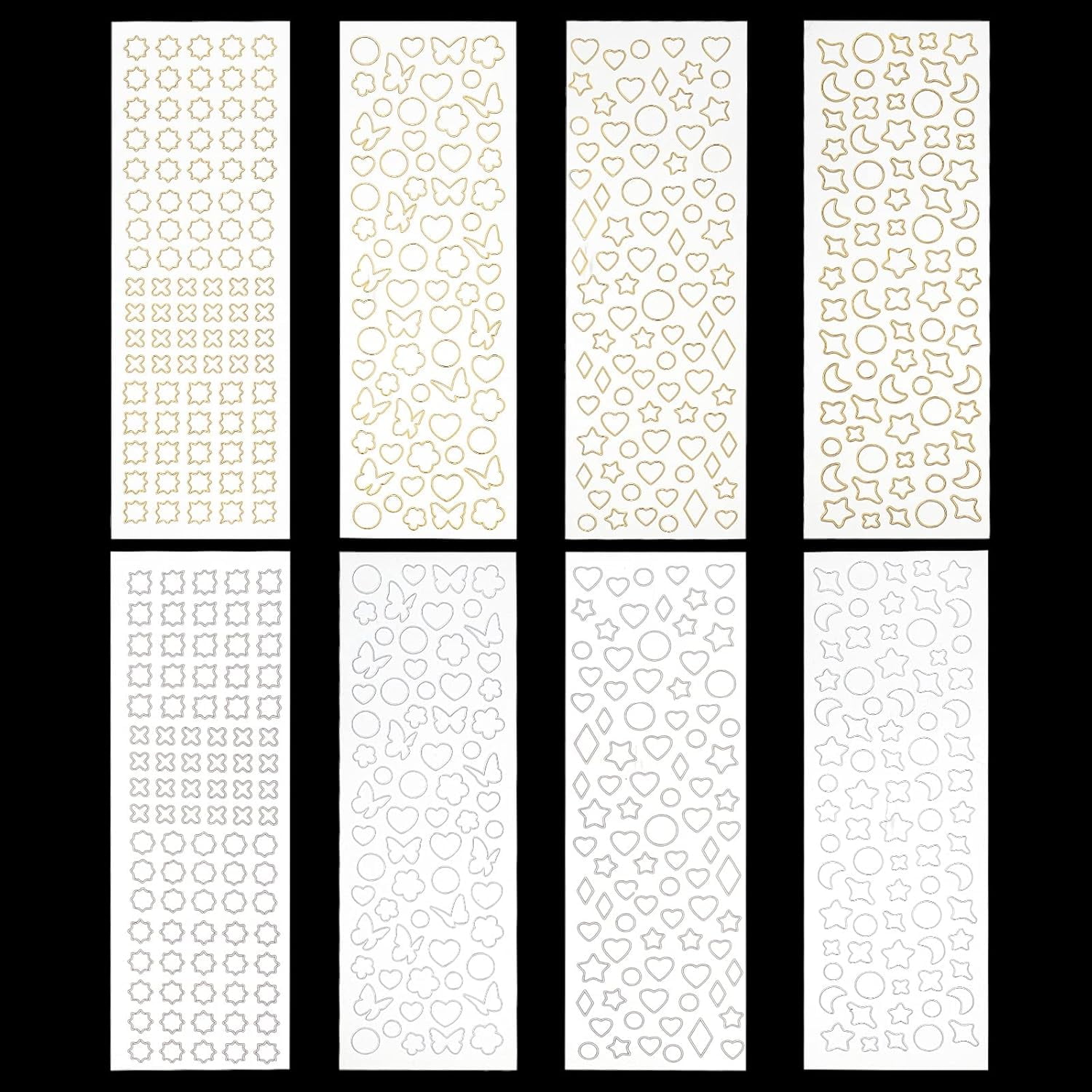 16 Sheet 8 Style Colorful Letter Sticker Decor Adhesive Love Stickers ...