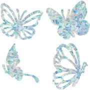 16 Sheets 4 Styles Butterfly Static Window Clings Anti-Collision Glass Decal 3D Sun Catcher Non Adhesive Vinyl Film Home Stickers for Sliding Doors Windows Prevent Stop Birds Dogs Strikes DIY