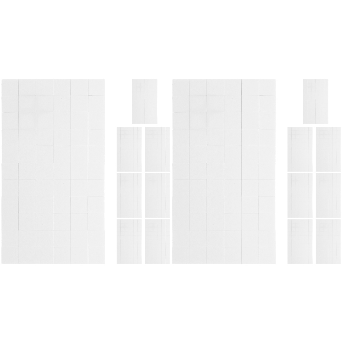 16 Sheets Double Sided Adhesive Foam Squares Dualadhesive Foam Dots Sticky Foam Squares