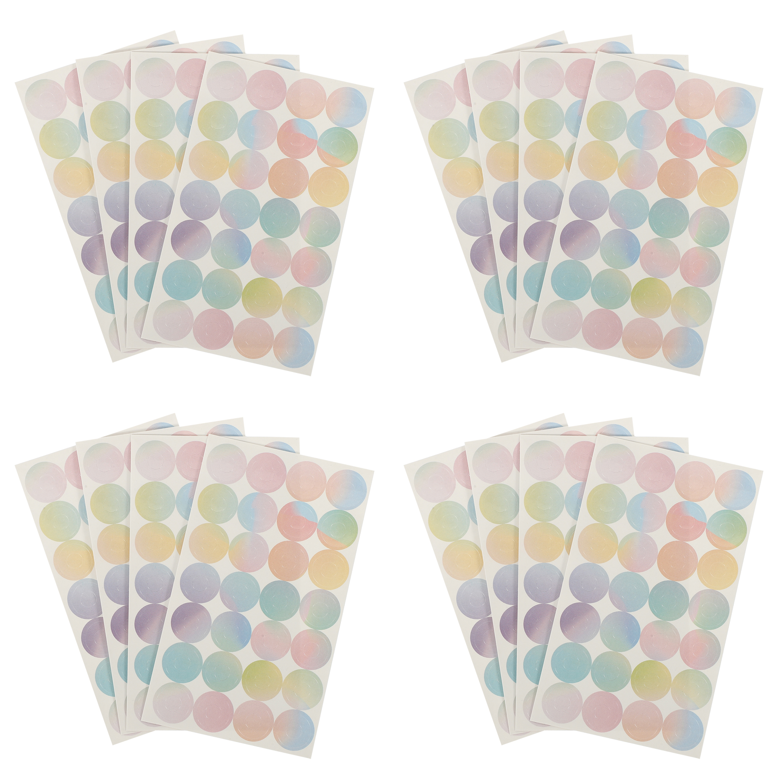 16 Sheets Labels Stickers Reinforcement Rings Paper Reinforcements Hole