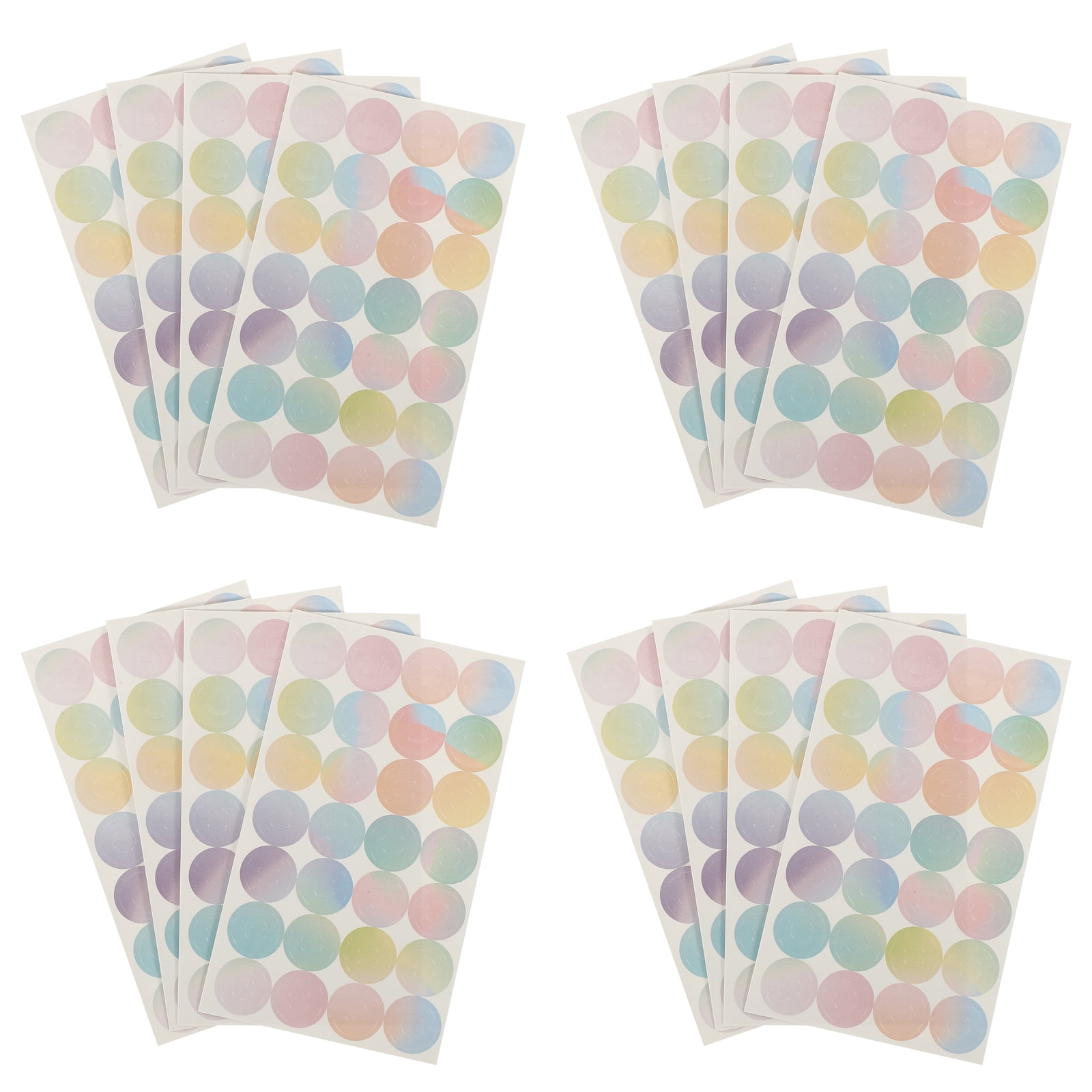 16 Sheets of Hole Punch Reinforcement Stickers Decorative Looseleaf