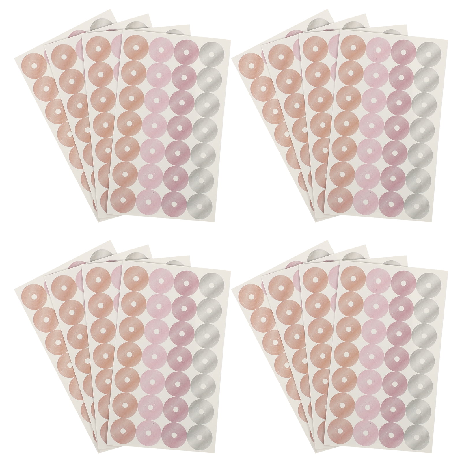 16 Sheets of Hole Reinforcement Stickers Binder Paper Hole Ring