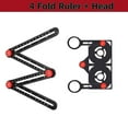 thumbnail image 1 of 16 Side Multi Angle Measuring Ruler with Opening Locator Angle Finder Tool Ceramic Tile Hole Punch Locator Measuring Ruler (WHITE), 1 of 7