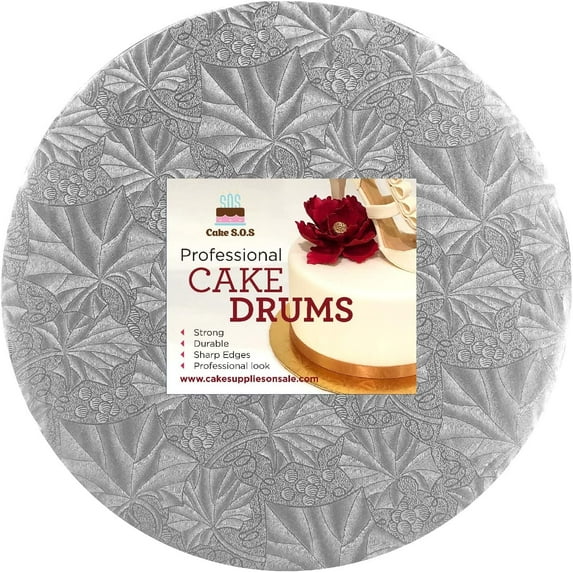 16" Silver Round Thin Drum 1/4", single unit