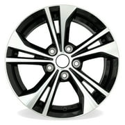 16 Single 16x6.5 Machined Black Alloy Wheel For Nissan Sentra 2020-2023 OEM Design Replacement Rim