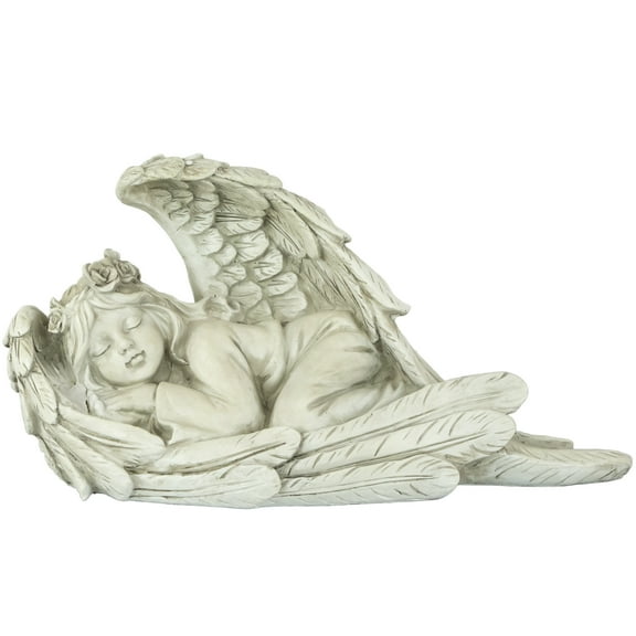 Northlight 16" Sleeping Heavenly Angel Outdoor Garden Statue