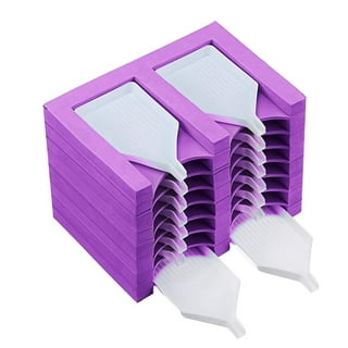 Diamond Painting Accessories Tray Organizer, 12 Slots Trays, White, Purple