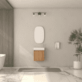 thumbnail image 1 of 16" Small Bathroom Vanity Wall Mounted,Small Acacia Solid Wood Bathroom Vanity with White SMC Resin Basin, Modern Bathroom Vanity with Soft-Close Door, 1 of 10