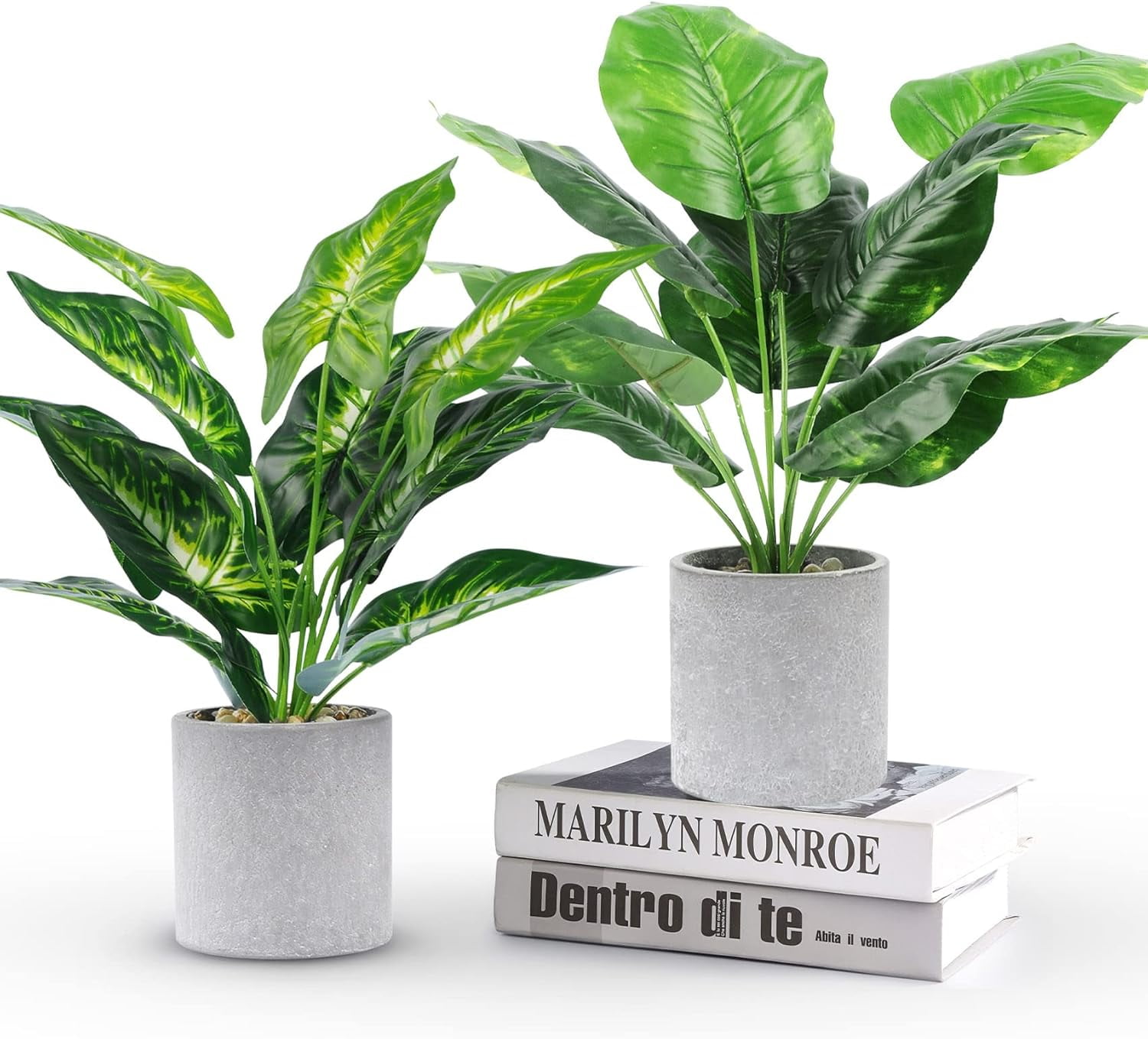 16" Small Fake Plants Artificial Tropical Faux Plants Indoor Desk Plant — free download