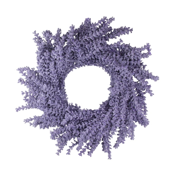 Northlight 16" Unlit Christmas Purple Artificial Wisteria Flower Christmas Wreath