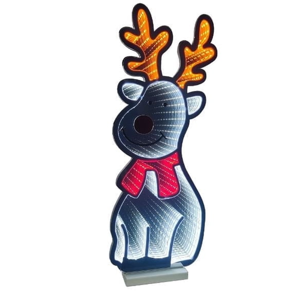 16" Standing Christmas Reindeer Infinity Lights