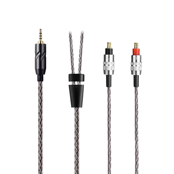 16-Strand 4.4mm 2.5mm 6.35mm 6N OCC A2DC Balanced Cable 4.6ft Compatible with ATH-MSR7B SR9 ES750 ES770H ESW950 ESW990H ADX5000 WP900 AP2000Ti AWAS AWKT Earphones