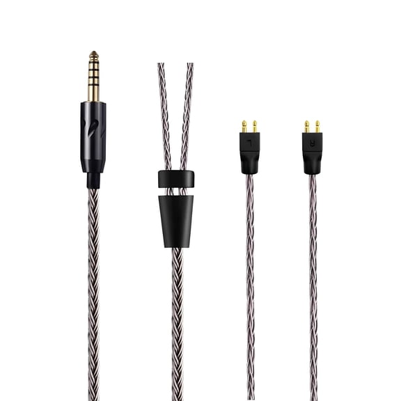 16-Strand 4.4mm 3.5mm 2.5mm 6.35mm to 2Pin 6N OCC Balanced Cable 4.6ft Compatible with FitEar MH334 MH334SR MH335DW TOGO334P AYA F111 SLK SL103 Private 333 Earphones