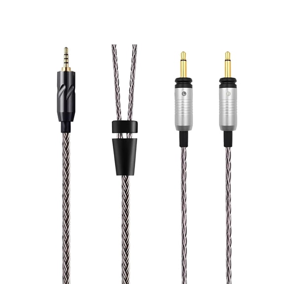 16-Strand 4.4mm 3.5mm 2.5mm 6.35mm to Dual 3.5mm 6N OCC Balanced Cable 4.6ft Compatible with Focal GLEAR MG STELLIA Radiance ELEGIA CELESTEE Earphones