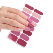 16 Strips Polish Sticker Stickers Set for UV Lamp Nails Polish Wraps Fashion Art Sticker