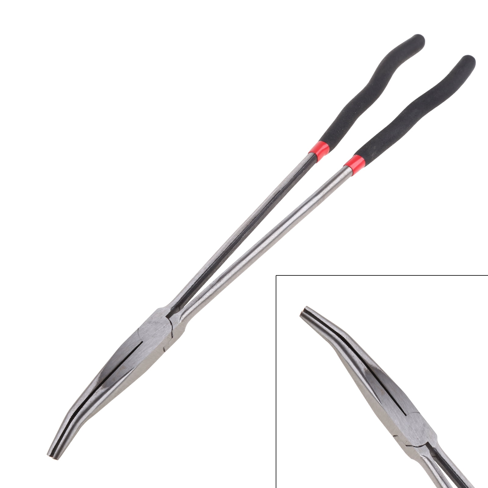 16'' Super Long Handle Pliers Anti-slip Needle Nose Pliers Straight Head / 25 / 45 Degree Bend